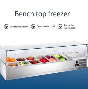 Table de préparation réfrigérée pour comptoir, vitrine de présentation alimentaire - Product Image 2