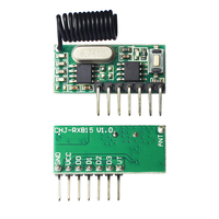 433Mhz commutateur de télécommande sans fil 4CH relais RF 1527 Module d'apprentissage de codage pour récepteur de lumière Kit de bricolage
