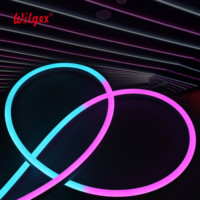 Bande lumineuse LED en silicone 10x15mm, pixels dynamiques adressables RGBIC, support en cuivre, fil d'or 99,99%, UL94V-0 5Y