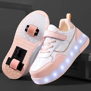 Chaussures à roulettes lumineuses pour enfants, tailles 28-38, pour garçons et filles, pour l'école - Product Image 2