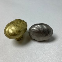 Poignées de meuble ovales martelées vintage en alliage de zinc, multicolores, finition mate, pour armoires, tiroirs et penderies