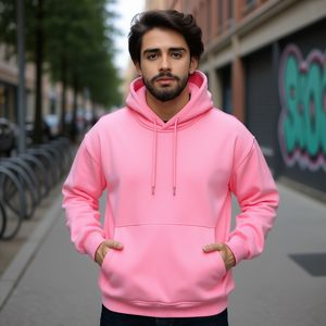 Sudadera con Capucha Personalizada con Estampado de Marca, Sudadera Unisex de Forro Polar, Color Sólido, Servicio OEM, Lista para Enviar - Product Image 2