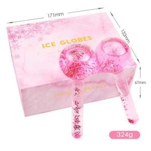เครื่องนวดหน้าแบบเย็น Cryo Cooling Massager Ice Globe ลูกกลิ้งนวดหน้า Magic Ice Globes สำหรับเป็นของขวัญวันเกิดและคริสต์มาส - Product Image 1
