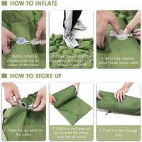 Nouveau tapis de couchage de camping gonflable ultraléger avec pompe à pied intégrée, matelas pneumatique compact léger meilleur tapis de couchage
