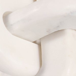 Scultura a nodo in marmo per l'arredamento del soggiorno, decorazione da tavolo per bagno, ufficio, mensola, ingresso, consolle. - Product Image 6