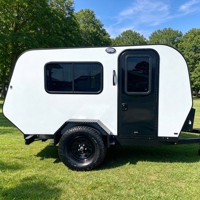 Caravane pliante FRP pour camping-car, caravane tout-terrain, camping-car remorquable, maison mobile pour aventures en plein air
