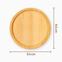 Sous-verres et sets de table en bambou avec face encastrée, formes et tailles variées, pour tasses, mugs, verres et décoration de table