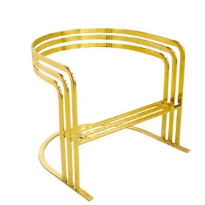 WINSTAR Home Use Furniture telai per sedie divano dorato serie di telai in acciaio inossidabile