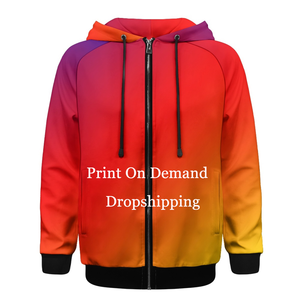 Sudadera con Capucha de las Islas Marquesas, Diseño Degradado con Tatuaje Marquesino, Sudadera de Manga Larga para Hombre, Estilo Casual, Ropa con Cierre al por Mayor - Product Image 3