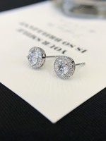 Vente en gros de boucles d'oreilles en diamant VVS prix d'usine 10K 14K 18K or massif taille ronde vis arrière laboratoire diamant boucles d'oreilles hommes femmes