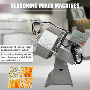 Tambour Cacahuète popcorn frites Aliments frits Chips de pomme de terre snacks Assaisonnement Machine octogonale d'arachide Aromatisation Machine d'enrobage - Product Image 5