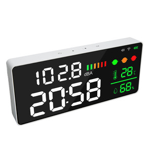 Sonometre à grand écran de 11 pouces, affichage LED WIFI, détecteur de température, d'humidité et de niveau sonore, moniteur <span class=keywords><strong>30</strong></span>-130dB - Product Image 5