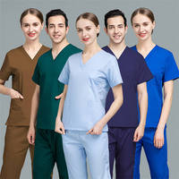 Ensembles d'uniformes médicaux pour hommes en coton, coupe droite, pour le spa et le personnel musulman