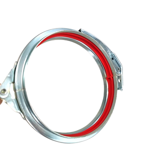 <span class=keywords><strong>Collier</strong></span> <span class=keywords><strong>de</strong></span> <span class=keywords><strong>serrage</strong></span> pour conduit HVAC galvanisé <span class=keywords><strong>de</strong></span> <span class=keywords><strong>200</strong></span> <span class=keywords><strong>mm</strong></span> avec poignée Pince industrielle à dégagement rapide pour une fixation sécurisée - Product Image 2