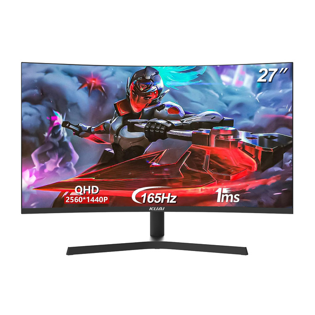 Low Price 27 Inch Curved Gaming Monitor with DP Interface 2K HD LED 165Hz Refresh Rate