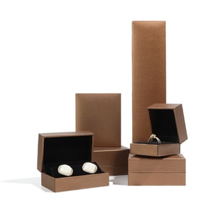 Jewellery Box Packaging Necklace and Ring <b>Boxes</b> Elegant Paper Packaging for Jewelry <b>Gift</b> Cardboard Leatherette Paper Box - Product Image 4