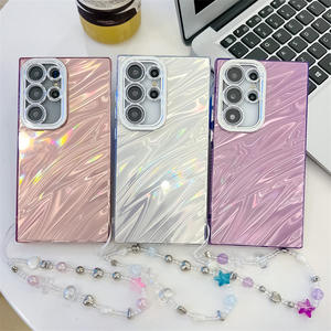 Étui de téléphone <span class=keywords><strong>Samsung</strong></span> S24 Ultra, <span class=keywords><strong>coque</strong></span> exquise effet plume <span class=keywords><strong>avec</strong></span> <span class=keywords><strong>chaîne</strong></span> de suspension anti-perte A16 A36, étui de téléphone en TPU antichoc - Product Image 4