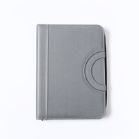 Porte-documents personnalisé en PU avec fermeture éclair, design multi-poches et bloc-notes pour les professionnels exigeants