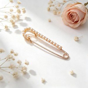 Épingles de sûreté géométriques avec pompon pour bijoux faits main, pulls, vestes en jean et accessoires de mode - Product Image 3