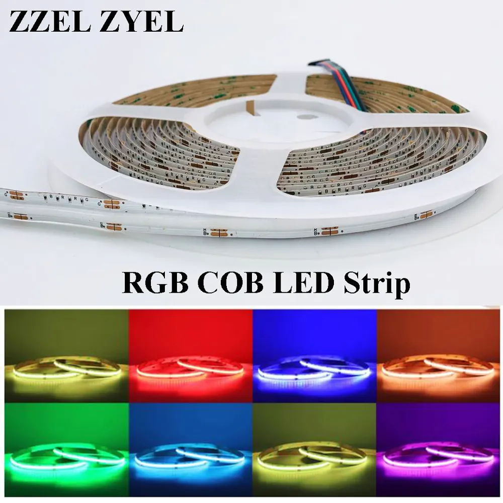 All In 1 Piece Christmas Decoration 5M RGB COB LED Strips Linear Rope 672LED Non-Welding Flexible With Musical Controller