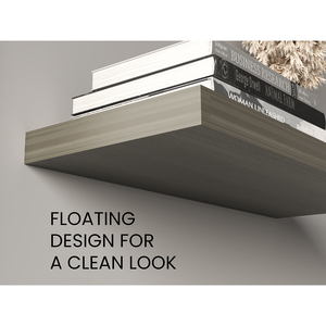 Ecco 31.5 In Wide Floating Shelves Set Of 2 Wall Mount <b>Book</b> Storage For Bedroom Bathroom <b>Decor</b> - Product Image 6