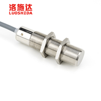 Capteur de proximité capacitif Luoshida, interrupteur DC 10-30V réglable, cylindrique, en laiton nickelé, indice de protection IP67, détection 5-15mm
