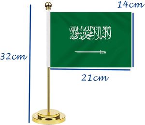 ชุดธงตั้งโต๊ะขนาดเล็กแบบซาอุดิอาระเบียแบบซาอุดิอาระเบียขนาดเล็กธงตกแต่งโต๊ะสำนักงานแบบซาอุดิอาระเบีย - Product Image 5
