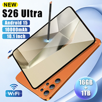 Version Globale Nouvelle Tablette Android S26 Ultra 10,1 Pouces avec 16 Go de RAM, 1 To de ROM, Caméras 16MP+32MP, Processeur Octa-Core, Android 15, Wi-Fi