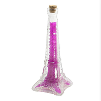 Bouteille diffuseur de roseau en verre Tour Eiffel 200ml avec surface gravée par joint en liège