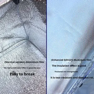 Сумка-холодильник складная 30 л, квадратная, для еды на вынос, портативная, для пикника, доставки еды, большая, из ткани Оксфорд - Product Image 4