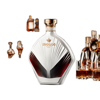 Bouteille de tequila en céramique XO 500ml luxueusement fabriquée à la main Hisky et brandy personnalisés avec joint en liège pour une utilisation en laboratoire