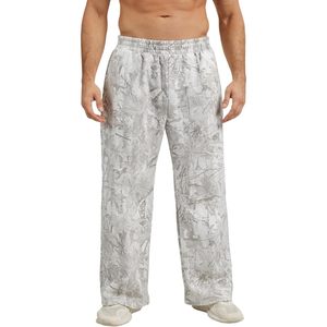 FOXA Mens Baggy Camo Print Sweatpants Breathable Wide Leg Athletic Joggers Pants For Hunting And Workout - Product Image 1