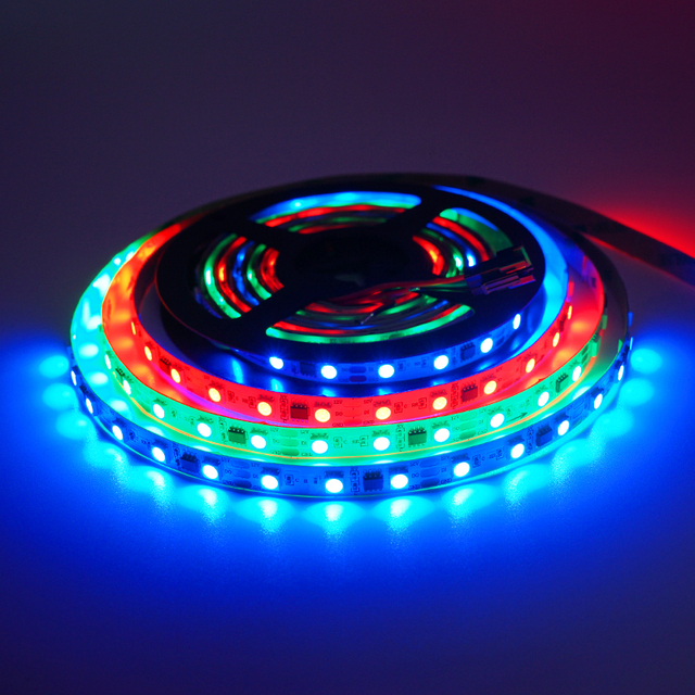 Ip20 Indoor Ws2811 12v 24v 5050 Rgb With Multi-colour Tube Flexible Led Strip Light