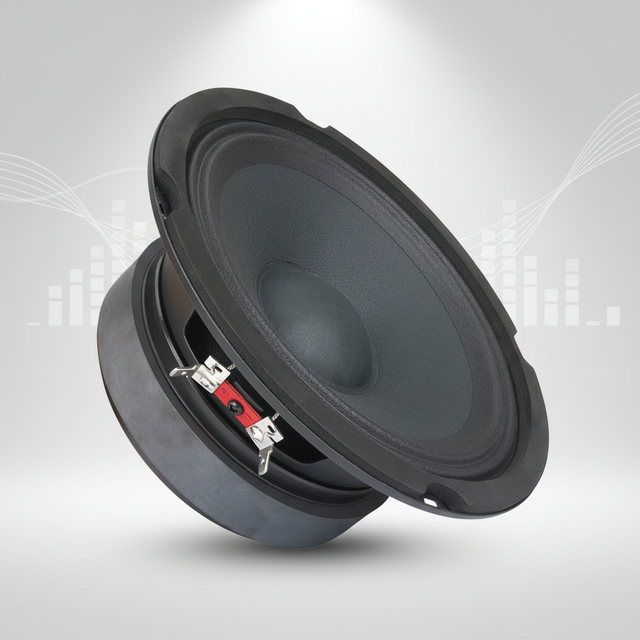 Professional Design 6.5 Inch Car Audio Midrange Speaker RMS 140W Stamped Steel Basket Car Audio System Midrange Speaker