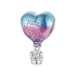 Ciondoli a Forma di Mongolfiera in Argento Sterling 925 100% per Creazione di Gioielli da Donna, Vendita all'Ingrosso - Product Image 1