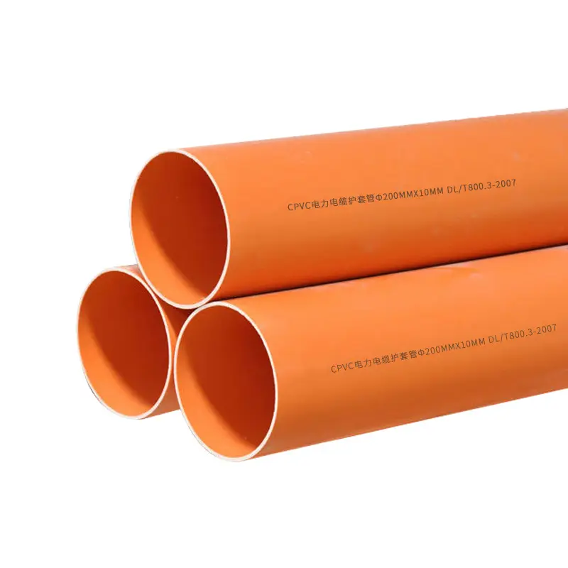 סיטונאי תוצרת סין באיכות גבוהה לחץ עמיד 2 אינץ PVC כבל הגנת צינור CPVC חשמל PVC צינור מחירון