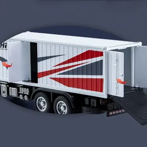 1/32 contenedor transporte vehículo aleación modelo juguete coche simulación vehículo modelo simulación sonido-luz niño regalo - Product Image 4