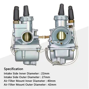 카뷰라도르 22mm 스즈키 QJ100-M KW100-M AX100 AX 100 100cc RGV120 2 행정 오토바이 카뷰라도르