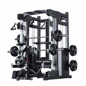 Station de musculation multifonctionnelle professionnelle en plastique ABS durable pour la maison – Machine Smith pour entraînement de force - Product Image 1