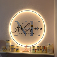 Enseigne murale LED 3D personnalisée en acrylique pour la publicité et la décoration des magasins et hôpitaux avec éclairage