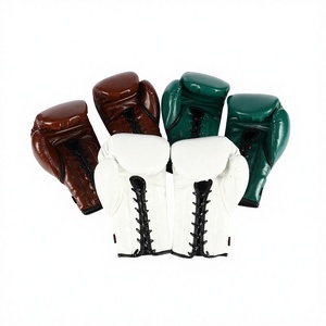 Guantes de Boxeo Profesionales de Cuero PU de 12oz, Antideslizantes, Transpirables, con Cierre de Media Mano para Uso Diario al Aire Libre - Product Image 2