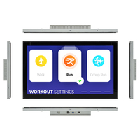Moniteur LCD tactile industriel Usingwin de haute qualité, 23,8 pouces, IPS, rétroéclairage LED, étanche IP65, interface VGA/DVI