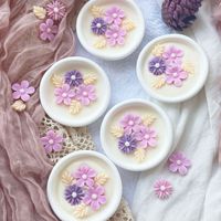 Bougie parfumée en cire de soja, décorative pour la maison, en plâtre, à la camomille, pour cadeaux de mariage