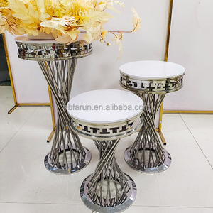 Support à gâteau <span class=keywords><strong>doré</strong></span> FURUN Factory, socle en métal, table à dessert, piédestal pour la décoration de mariage, fournitures pour événements et fêtes - Product Image 4