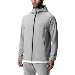 Customized Eco-friendly Quick-Drying Men's Fitness Sports Zip-up <b>Gym</b> <b>Hoodie</b> Wear Plus Size Jacket Printed Embroidered <b>for</b> Spring - Product Image 1