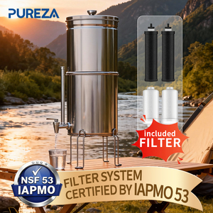 Outdoor roestvrijstalen reiswaterfiltersysteem met koolstoffilters en fluoridefilters OEM - Product Image 2