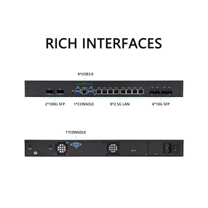 เซิร์ฟเวอร์ไฟร์วอลล์ VPN แบบ 1U ความหนาแน่นสูง พร้อมพอร์ตไฟเบอร์คู่ 200G จำนวน 2 พอร์ต รองรับ AI ใช้ CPU E5 2696 V4 44 เธรด และพอร์ตอีเธอร์เน็ต 8*2.5GB - Product Image 4