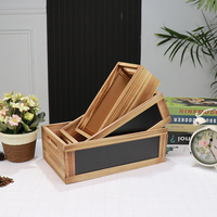 Panier-cadeau en bois massif fait à la main, écologique, en gros