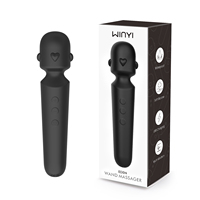 Massagestab für Frauen Wasserdicht Weiches Silikon Multi-Frequenz-Vibration USB Aufladbar Handgehaltener Persönlicher Massagestab Sexspielzeug