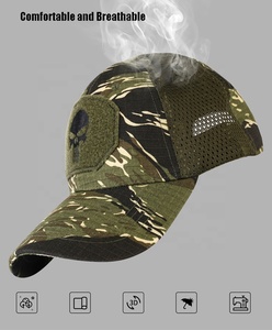 Cappello Tattico Mimetico, Cappellini da Baseball, Cappelli Patriottici, Cappello Punisher, Cappello Trucker con Rete a Teschio, Cappelli da Sole Traspiranti per Esterni, Cappelli Mimetici da Caccia - Product Image 4